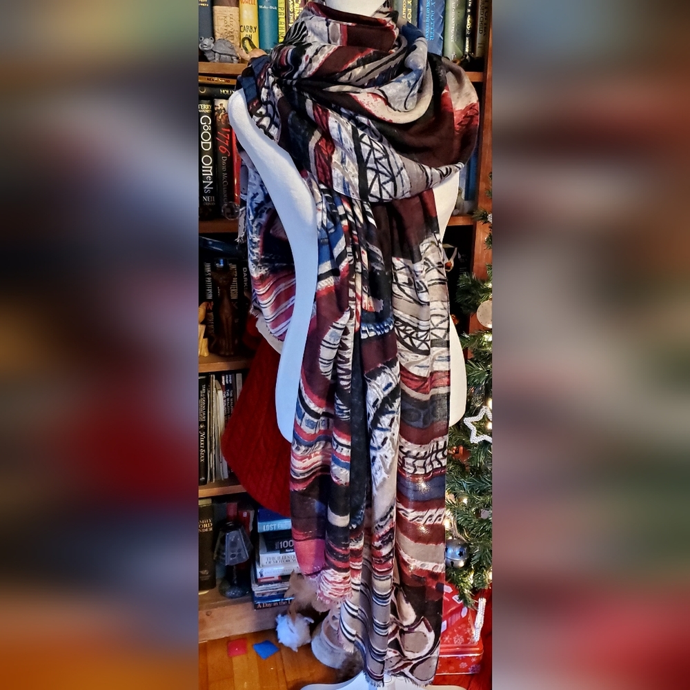 Donatzelli Patterned Scarf